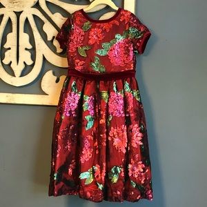 Chasing Fireflies Beautiful Rose Sequin dress